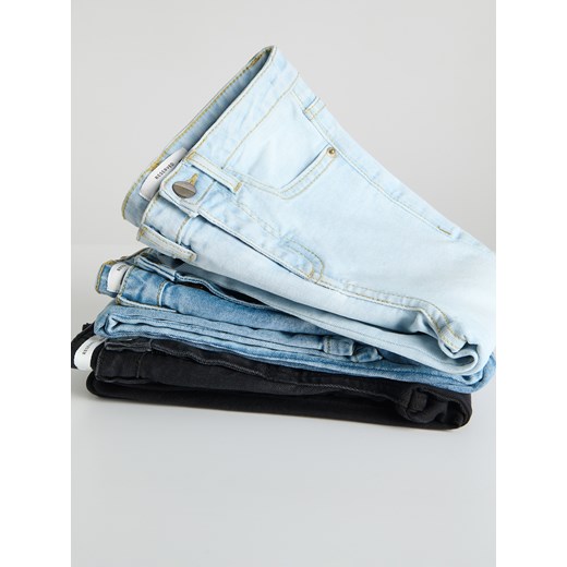 Reserved - Jeansy slim super high waist - niebieski ze sklepu Reserved w kategorii Spodnie dziewczęce - zdjęcie 184870539