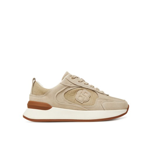 Sneakersy BOSS B Icon Runn Crcsd 50548354 Beżowy ze sklepu eobuwie.pl w kategorii Buty sportowe damskie - zdjęcie 184871178