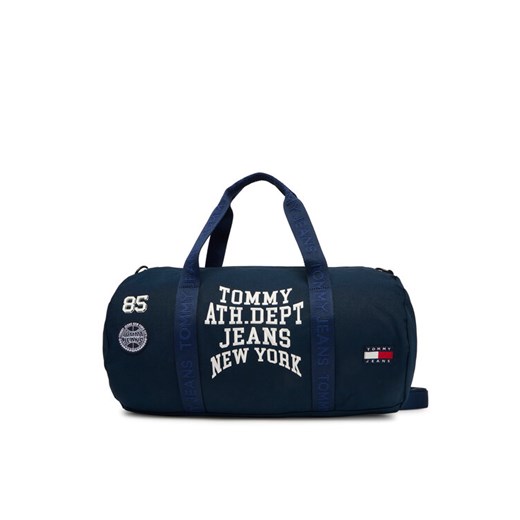 Torba Tommy Jeans Tjm Multi Graphic Duffle AM0AM13705 Granatowy ze sklepu eobuwie.pl w kategorii Torby sportowe - zdjęcie 184871256