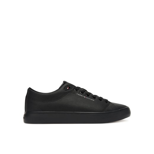 Sneakersy Tommy Hilfiger Th Hi Vulc Core Low Ii Ess FM0FM05511 Czarny ze sklepu eobuwie.pl w kategorii Buty sportowe męskie - zdjęcie 184871307