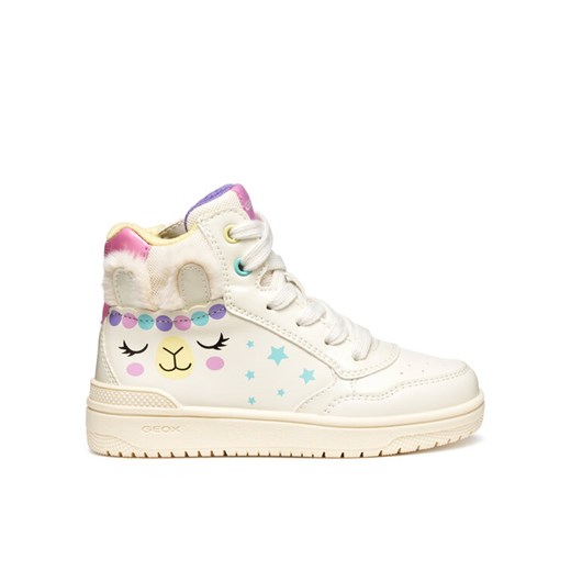 Sneakersy Geox J Washiba J56HXE 0BCKN C1M0G D Biały ze sklepu eobuwie.pl w kategorii Buty sportowe dziecięce - zdjęcie 184871329