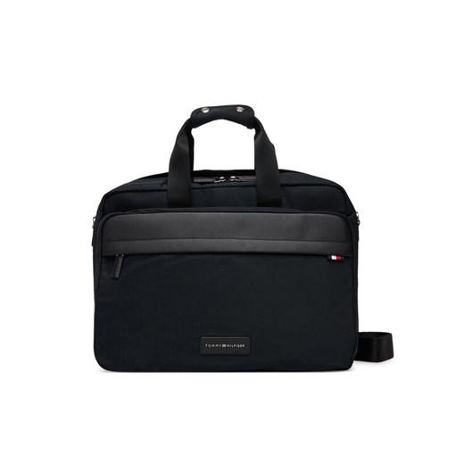 Torba na laptopa Tommy Hilfiger Th Nylon Workbag AM0AM13619 Czarny ze sklepu eobuwie.pl w kategorii Torby na laptopa - zdjęcie 184871349