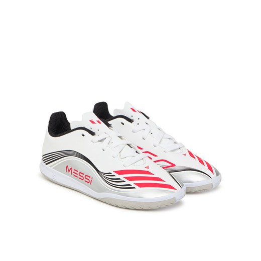 Buty do piłki nożnej adidas F50 Messi Club JP7452 Biały ze sklepu eobuwie.pl w kategorii Buty sportowe dziecięce - zdjęcie 184871389