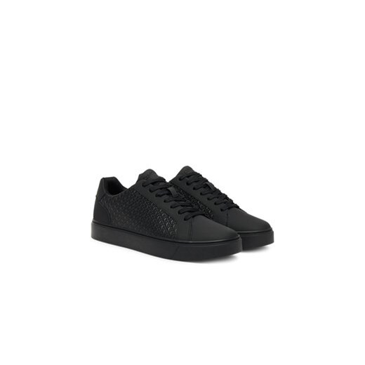 Sneakersy Calvin Klein Classic Cupsole Laceup Aop YM0YM01431 Czarny Calvin Klein 45 eobuwie.pl