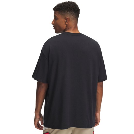 Męski t-shirt z nadrukiem Under Armour UA HWT U LOGO SS - czarny ze sklepu Sportstylestory.com w kategorii T-shirty męskie - zdjęcie 184873356