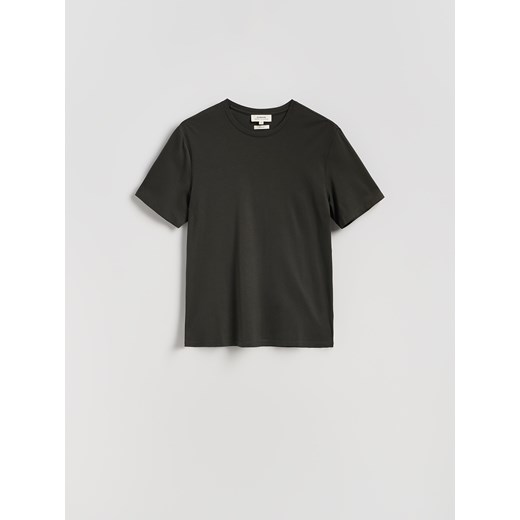 Reserved - T-shirt regular fit z modalem - zielony ze sklepu Reserved w kategorii T-shirty męskie - zdjęcie 184873925
