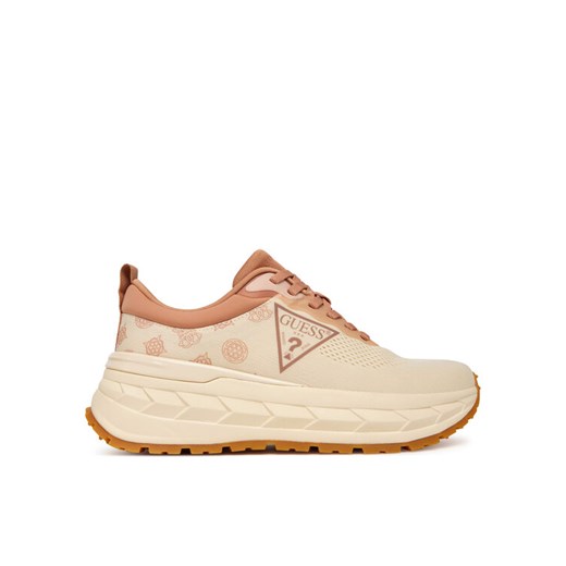 Sneakersy Guess FLTRUN FAB12 Beżowy ze sklepu eobuwie.pl w kategorii Buty sportowe damskie - zdjęcie 184874007