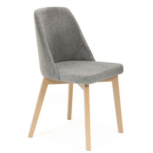 Szare krzesło drewniane do stołu dąb artisan L4-S79 ze sklepu Edinos.pl w kategorii Krzesła - zdjęcie 184874598