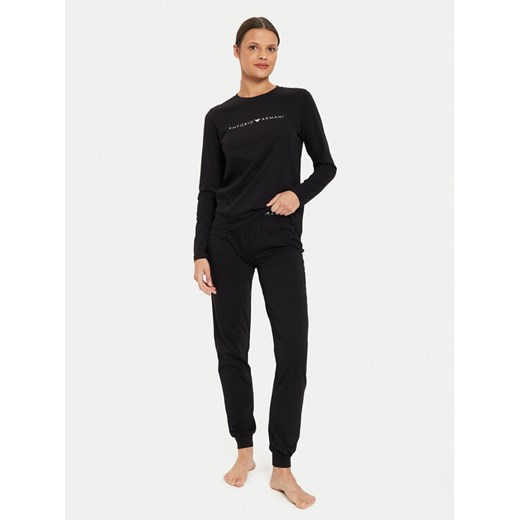 Emporio Armani Underwear Piżama 164729 4F227 00020 Czarny Regular Fit ze sklepu MODIVO w kategorii Piżamy damskie - zdjęcie 184874679