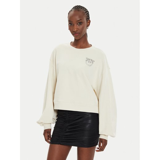 Pinko Bluza Ceresole Maglia 102827 A24F Écru Regular Fit ze sklepu MODIVO w kategorii Bluzy damskie - zdjęcie 184874688