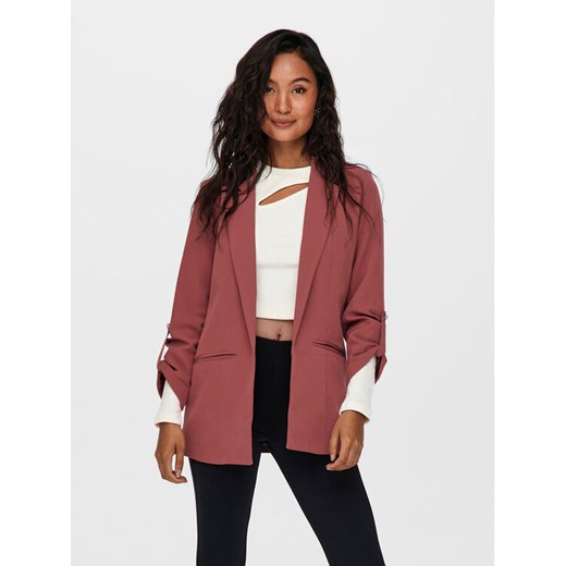 ONLY Marynarka Kayle-Orleen 15218743 Czerwony Regular Fit ze sklepu MODIVO w kategorii Marynarki damskie - zdjęcie 184875157