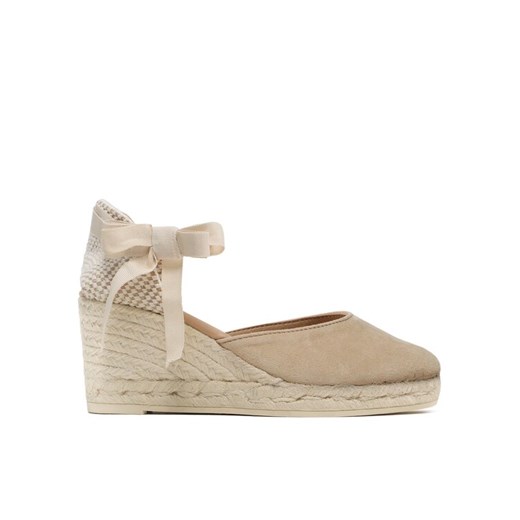 Manebi Espadryle Low Wedge Espadrilles M 1.1 WL Beżowy ze sklepu MODIVO w kategorii Espadryle damskie - zdjęcie 184875225