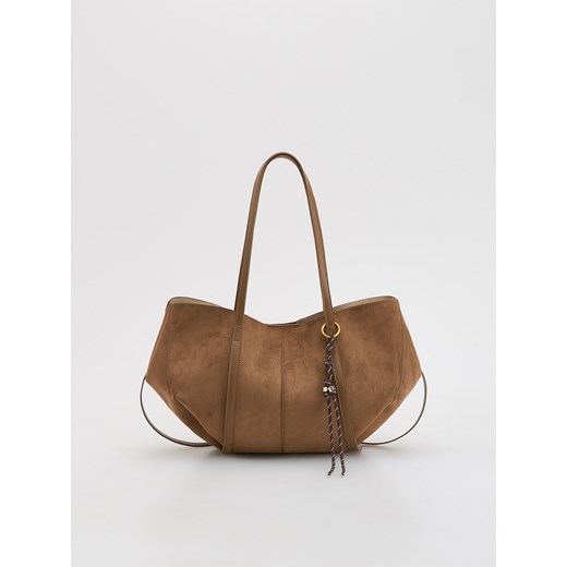 Reserved - Torebka na ramię - brązowy ze sklepu Reserved w kategorii Torby Shopper bag - zdjęcie 184875768