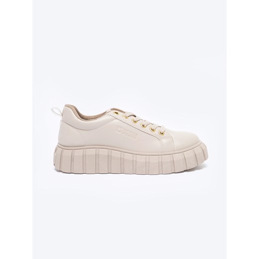 Sneakersy damskie beżowe MM274618 801 ze sklepu Big Star w kategorii Trampki damskie - zdjęcie 184876635