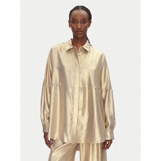 ACCESS FASHION Koszula 53-7016-922 Złoty Loose Fit ze sklepu MODIVO w kategorii Koszule damskie - zdjęcie 184877767