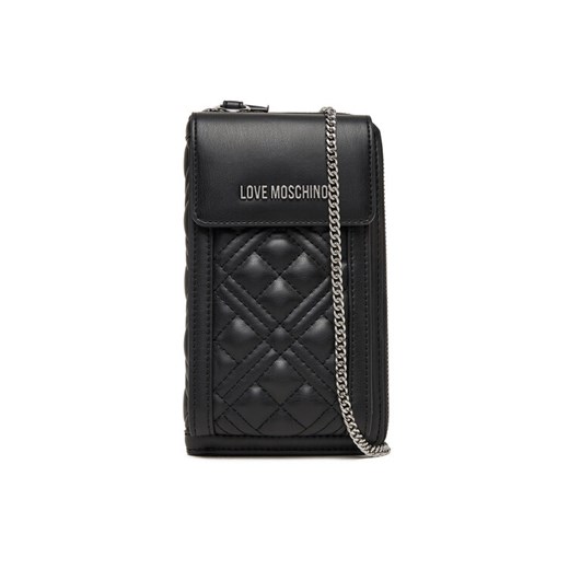 Torebka na telefon LOVE MOSCHINO JC5682PP1NLA000B Czarny ze sklepu eobuwie.pl w kategorii Etui - zdjęcie 184878226
