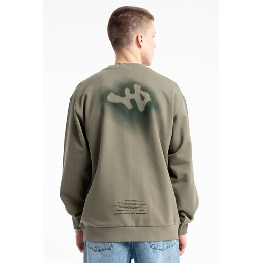 Khaki bluza bez kaptura z nadrukiem z tyłu, rozmiar - 170, kolor - khaki ze sklepu REPORTER w kategorii Bluzy chłopięce - zdjęcie 184878998