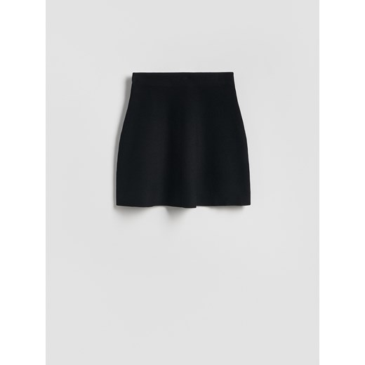 Reserved - Spódnica mini z wiskozą - czarny Reserved S Reserved