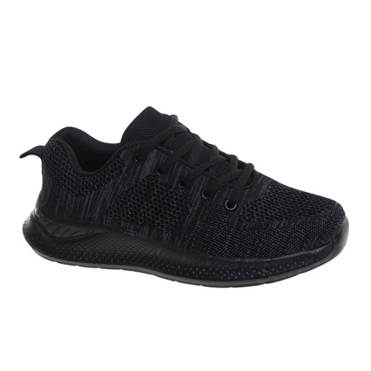 Sznurowane chłopięce buty sportowe Czarne /C5-3 17994 T286/ ze sklepu Pantofelek24.pl w kategorii Trampki męskie - zdjęcie 184879305
