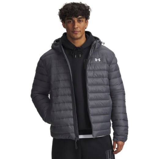 Męska kurtka puchowa pikowana Under Armour UA Sportswear Ins Jkt - szara ze sklepu Sportstylestory.com w kategorii Kurtki męskie - zdjęcie 184879475