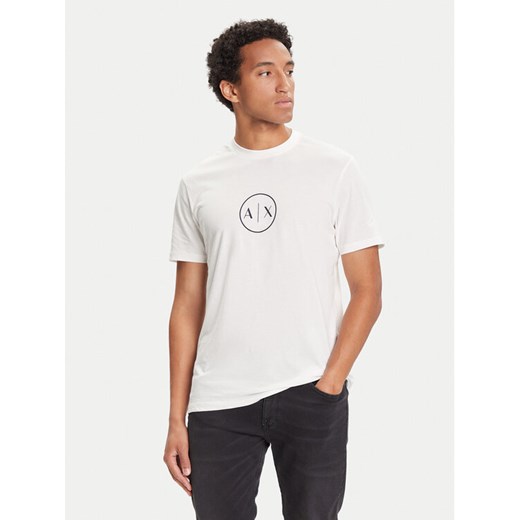 Armani Exchange T-Shirt XM001853 AF10356 U0009 Biały Regular Fit ze sklepu MODIVO w kategorii T-shirty męskie - zdjęcie 184879589
