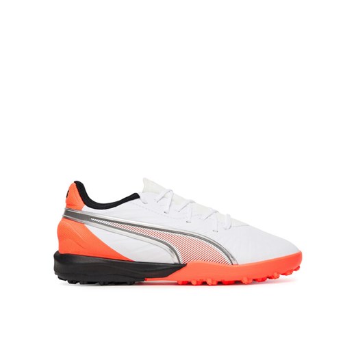 Buty do piłki nożnej Puma King Match Tt Jr 108838 01 Biały ze sklepu eobuwie.pl w kategorii Buty sportowe dziecięce - zdjęcie 184880485