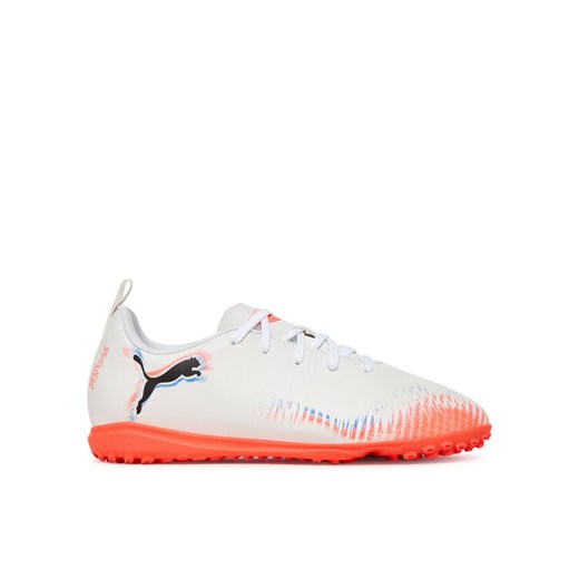 Buty do piłki nożnej Puma Future 8 Play Tt Jr 108626 01 Biały ze sklepu eobuwie.pl w kategorii Buty sportowe dziecięce - zdjęcie 184880489