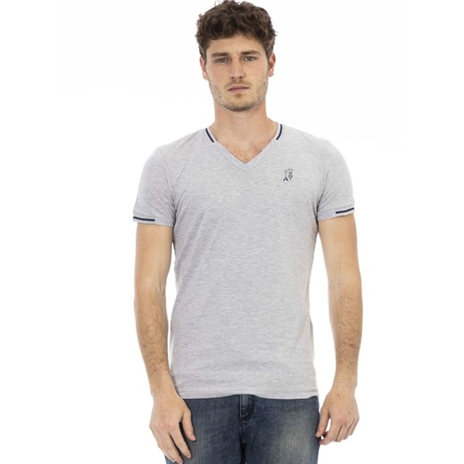 Trussardi Koszulka w kolorze szarym ze sklepu Limango Polska w kategorii T-shirty męskie - zdjęcie 184880907