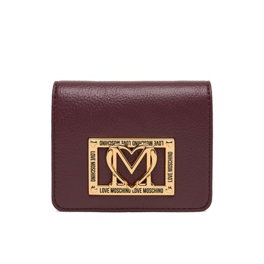 Mały Portfel Damski LOVE MOSCHINO JC5604PP1NLI0552 Bordowy ze sklepu eobuwie.pl w kategorii Portfele damskie - zdjęcie 184882697