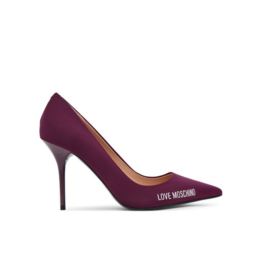 Szpilki LOVE MOSCHINO JA10299G1NIM055641 Bordowy ze sklepu eobuwie.pl w kategorii Czółenka - zdjęcie 184883756