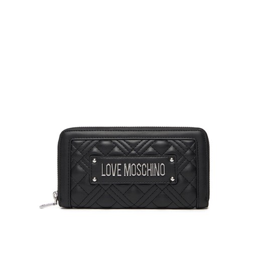 LOVE MOSCHINO Duży Portfel Damski JC5600PP1NLA000B Czarny ze sklepu MODIVO w kategorii Portfele damskie - zdjęcie 184884356