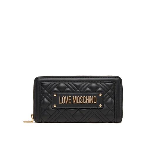 LOVE MOSCHINO Duży Portfel Damski JC5600PP1NLA0000 Czarny ze sklepu MODIVO w kategorii Portfele damskie - zdjęcie 184884439
