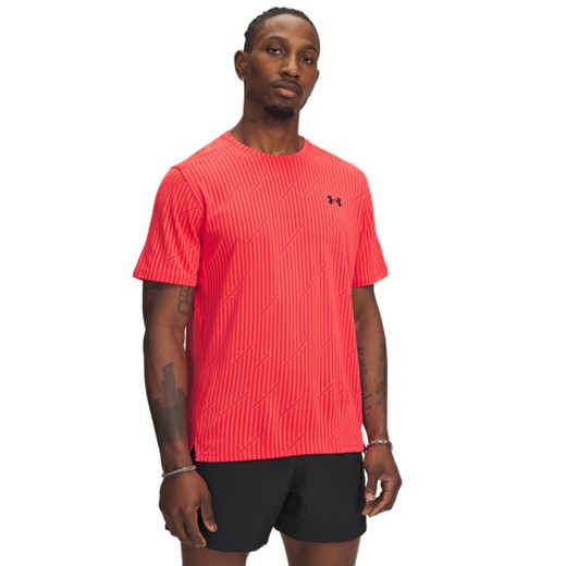 Męska koszulka treningowa Under Armour UA Tech Vent Jacquard - czerwony ze sklepu Sportstylestory.com w kategorii T-shirty męskie - zdjęcie 184885125