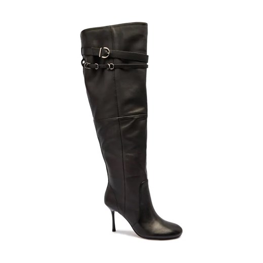 Pinko Skórzane kozaki na szpilce POLLY 02 ze sklepu Gomez Fashion Store w kategorii Kozaki damskie - zdjęcie 184885295