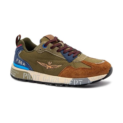 Aeronautica Militare Sneakersy | z dodatkiem skóry ze sklepu Gomez Fashion Store w kategorii Buty sportowe męskie - zdjęcie 184885317