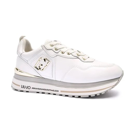 Liu Jo Skórzane sneakersy MAXI WONDER 01 ze sklepu Gomez Fashion Store w kategorii Buty sportowe damskie - zdjęcie 184885326