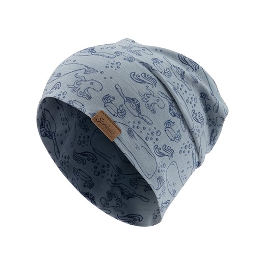 Sterntaler Czapka beanie &quot;Wassertiere&quot; w kolorze niebieskim ze sklepu Limango Polska w kategorii Czapki dziecięce - zdjęcie 184886335