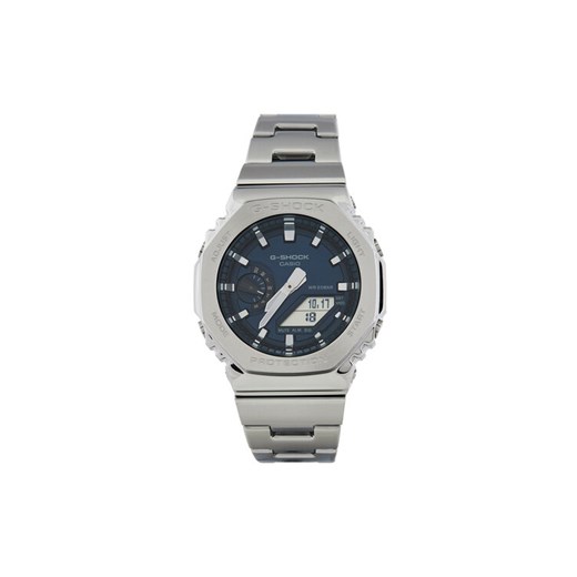 G-Shock Zegarek G-Steel GM-2110D-2BER Srebrny ze sklepu MODIVO w kategorii Zegarki - zdjęcie 184886956
