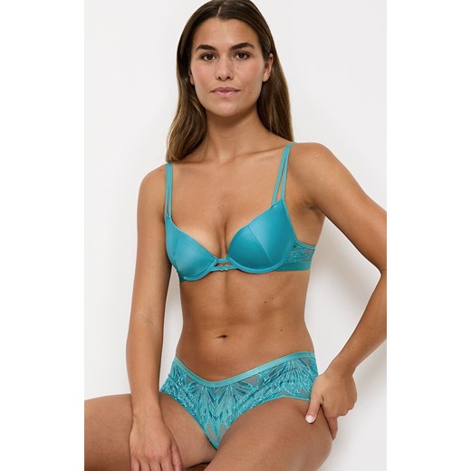 Triumph biustonosz typu push-up Crazy Stupid Love 10222374-1605, Kolor turkusowy, Rozmiar 75A, Triumph ze sklepu Intymna w kategorii Biustonosze - zdjęcie 184887105