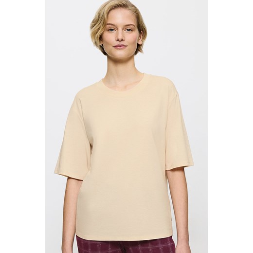 Triumph koszulka damska Top 3/4 Mix &amp; Match 10221069-6720, Kolor beżowy, Rozmiar 36, Triumph ze sklepu Primodo w kategorii Bluzki damskie - zdjęcie 184887217
