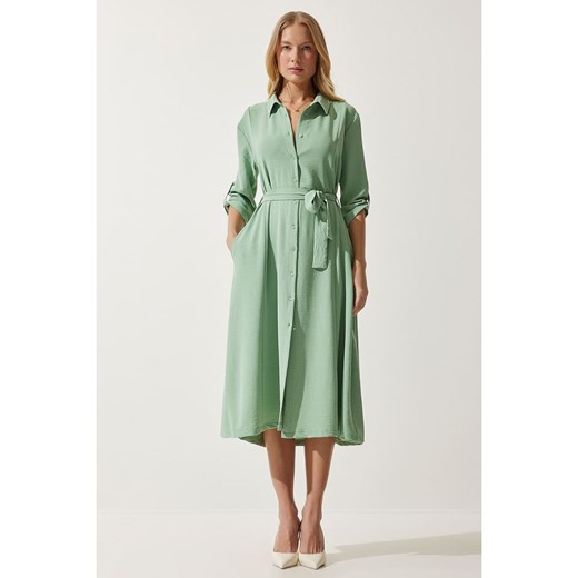 Happiness Istanbul Sukienka w kolorze zielonym Happiness Istanbul 40 wyprzedaż Limango Polska