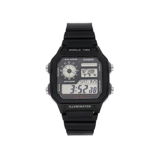 Casio Zegarek AE-1200WH-1AVEF Czarny ze sklepu MODIVO w kategorii Zegarki - zdjęcie 184888356