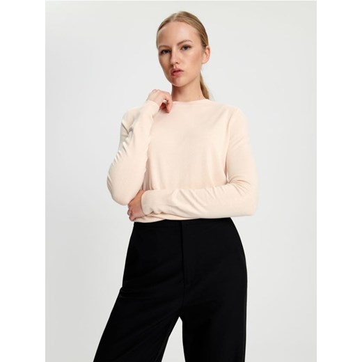 Sinsay - Sweter basic - kremowy ze sklepu Sinsay w kategorii Swetry damskie - zdjęcie 184890248