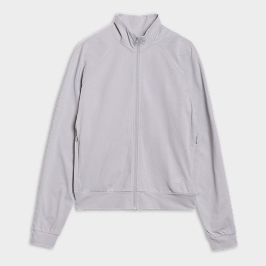 Męska bluza treningowa 4F 4FRSS25TFSWM634 - szara ze sklepu Sportstylestory.com w kategorii Bluzy męskie - zdjęcie 184891237