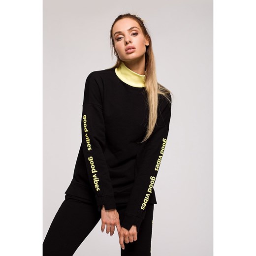 made of emotion Bluza w kolorze czarnym ze sklepu Limango Polska w kategorii Bluzy damskie - zdjęcie 184891387