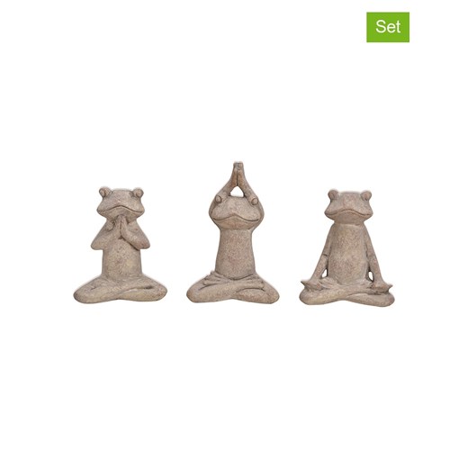 G. Wurm Figurki dekoracyjne (3 szt.) w kolorze beżowym - 7 x 12 x 5 cm ze sklepu Limango Polska w kategorii Dekoracje - zdjęcie 184891556