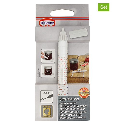 Dr. Oetker Markery (2 szt.) w kolorze białym do szkła - dł. 13 cm ze sklepu Limango Polska w kategorii Akcesoria kuchenne - zdjęcie 184892946
