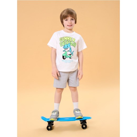 Sinsay - Koszulka z nadrukiem - biały ze sklepu Sinsay w kategorii T-shirty chłopięce - zdjęcie 184903979