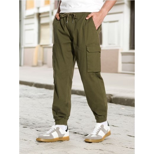 Sinsay - Spodnie jogger - khaki ze sklepu Sinsay w kategorii Spodnie męskie - zdjęcie 184904015