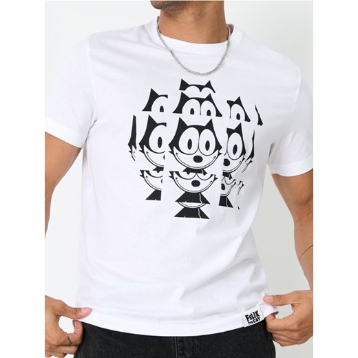 Sinsay - Koszulka Felix the Cat - biały ze sklepu Sinsay w kategorii T-shirty męskie - zdjęcie 184904059
